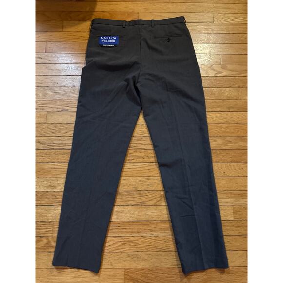 Nautica Other - NEW Nautica Men’s Bi-Stretch Performance Dress Pants Gray 34x32 Flat Front